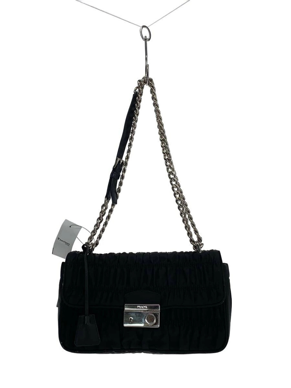 Prada Chain Shoulder Bag Black